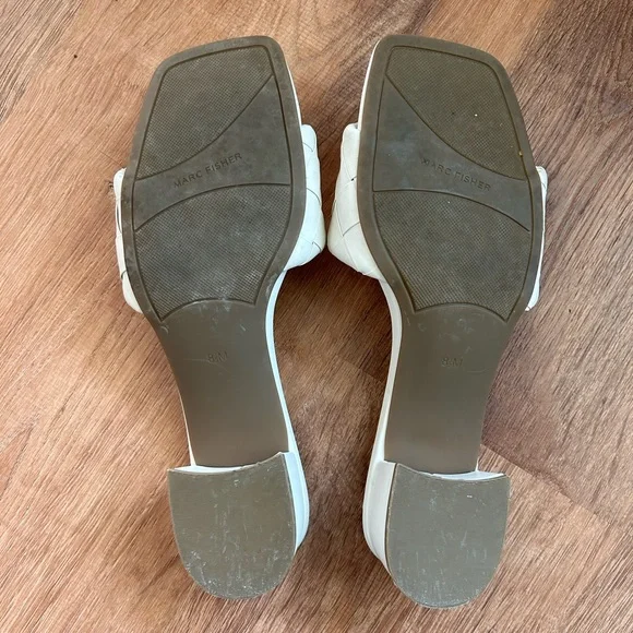 Marc Fisher Women's Woven White Sandals size 8.5 - Picture 7 of 7